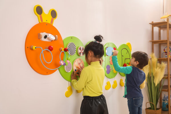 VIGA Drewniana Tablica Gąsienica Certyfikat FSC Montessori - 005