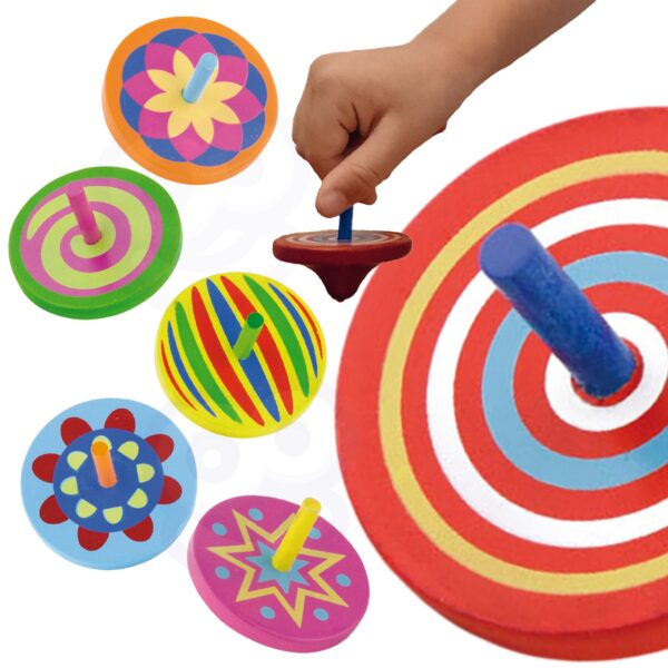 VIGA Kolorowy Bączek drewniany 1szt - 001