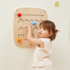 VIGA Drewniana Tablica Manipulacyjna Sensoryczna Labirynt - 002