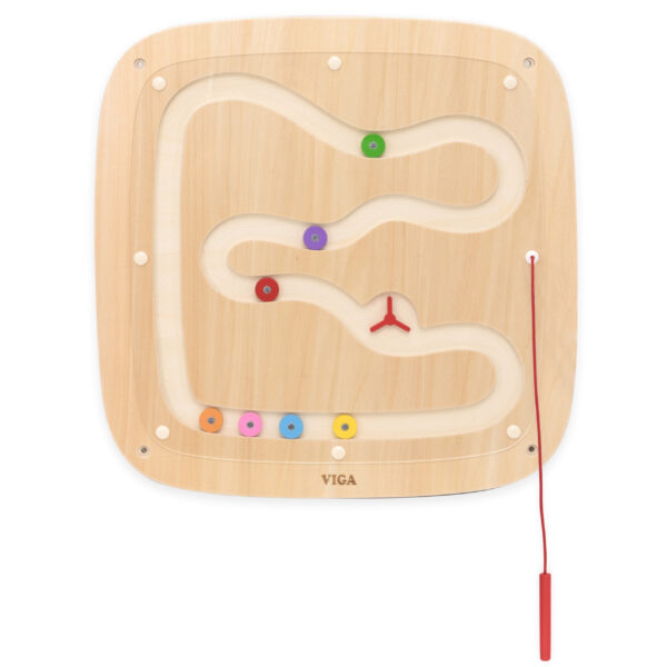 VIGA Drewniana Tablica Manipulacyjna Sensoryczna Przepływ Grawitacyjny - 007