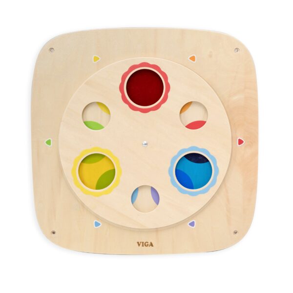 VIGA Drewniana Tablica Manipulacyjna Sensoryczna Mieszanie Kolorów - 002