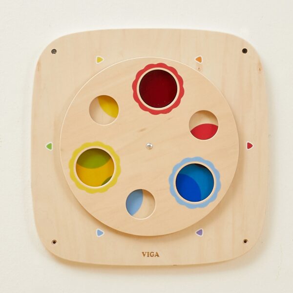 VIGA Drewniana Tablica Manipulacyjna Sensoryczna Mieszanie Kolorów - 006