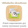 VIGA Drewniana Tablica Manipulacyjna Sensoryczna Układanka Obrazkowa - 007