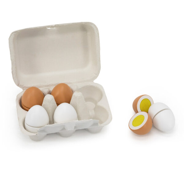 VIGA Drewniane Jajka Do Krojenia w Wytłoczce - 002