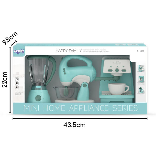 WOOPIE Zestaw AGD 3w1 Ekspres Mikser Blender Efekty Dźwiękowe Świetlne - 009