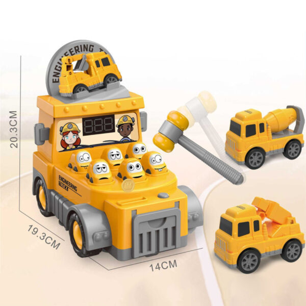 WOOPIE Gra Zręcznościowa Uderz Młotkiem Wbijak Plac Budowy z Akcesoriami - 008