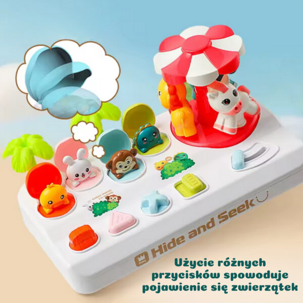 WOOPIE BABY Wyskakujące Zwierzątka Pop Up Karuzela Zabawka Interaktywna - 002