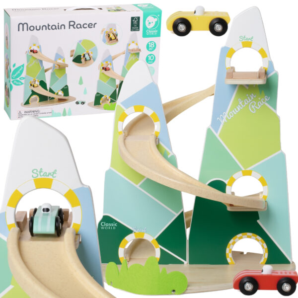 CLASSIC WORLD Drewniany Tor Samochodowy "Górski Wyścig" - 001