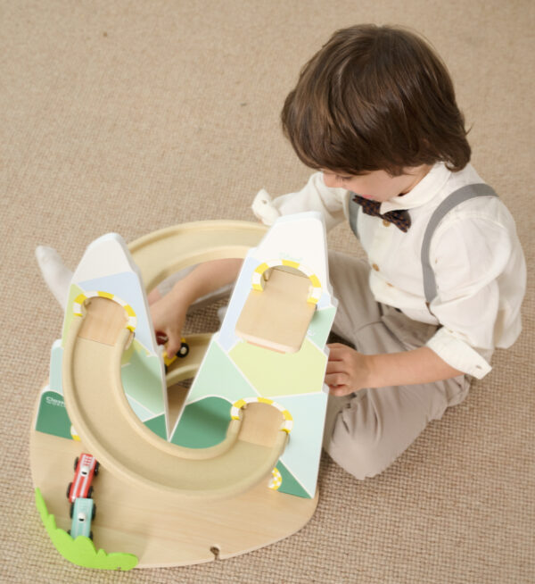 CLASSIC WORLD Drewniany Tor Samochodowy "Górski Wyścig" - 006