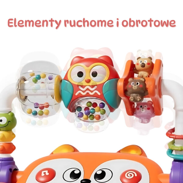 WOOPIE BABY Interaktywne Pianino Edukacyjne Sensoryczne Lisek LED Grzechotki - 003