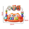 WOOPIE BABY Interaktywne Pianino Edukacyjne Sensoryczne Lisek LED Grzechotki - 004