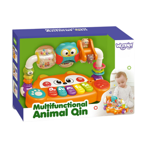 WOOPIE BABY Interaktywne Pianino Edukacyjne Sensoryczne Lisek LED Grzechotki - 005