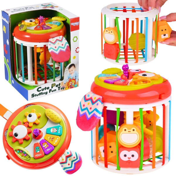 WOOPIE BABY Walec Kostka Sensoryczna Interaktywny Bębenek - 001