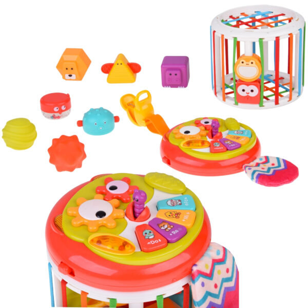 WOOPIE BABY Walec Kostka Sensoryczna Interaktywny Bębenek - 007