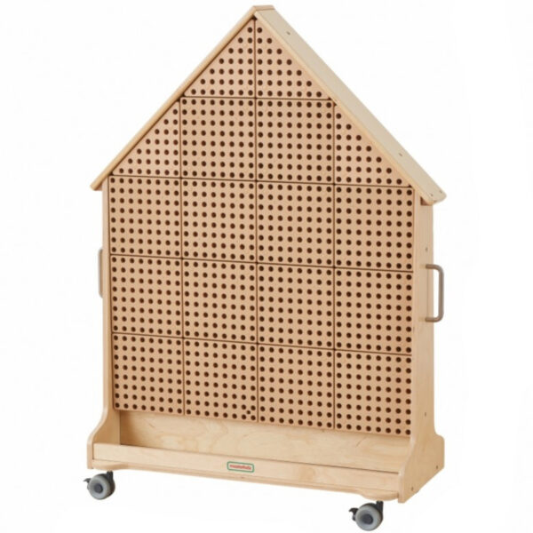 MASTERKIDZ Drewniana Tablica STEM Wolnostojąca XXL w Kształcie Domu - 005