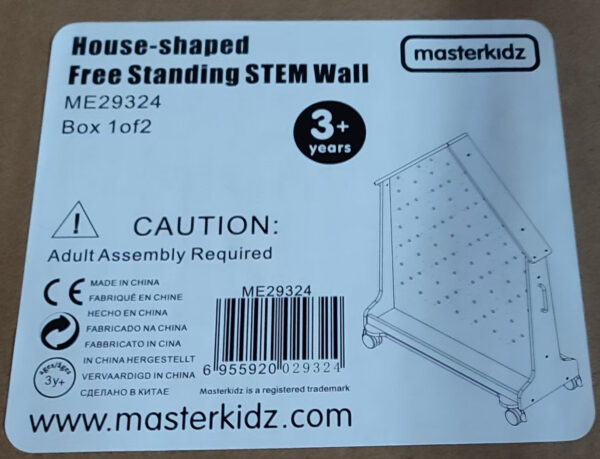 MASTERKIDZ Drewniana Tablica STEM Wolnostojąca XXL w Kształcie Domu - 007