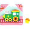 WOOPIE GREEN Układanka Drewniana Klocki Pojazdy Montessori FSC - 013