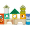 CLASSIC WORLD Drewniane Klocki Sensoryczne 7 Funkcji Układanka Multifunkcyjna Kształty Dźwięk MONTESSORI 14 el. - 011