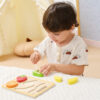VIGA Drewniana Układanka Edukacyjna Montessori Owoce do Krojenia - 004