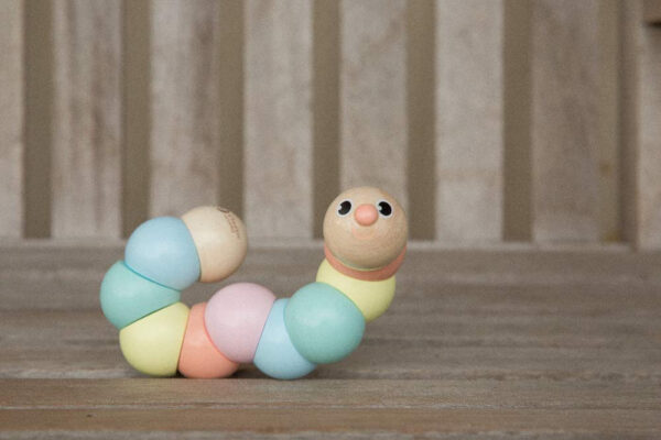 CLASSIC WORLD Drewniana Gąsienica Kolorowa do Zginania i Skręcania - 004