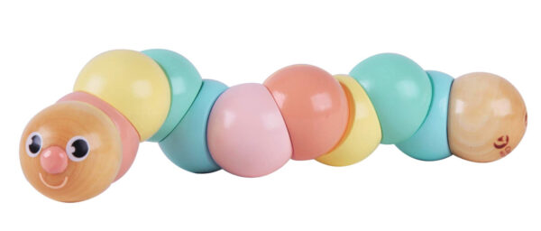 CLASSIC WORLD Drewniana Gąsienica Kolorowa do Zginania i Skręcania - 009