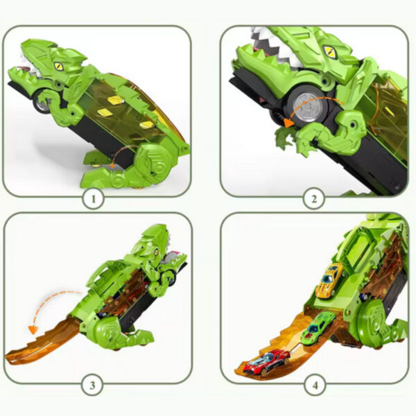 WOOPIE Zestaw Pojazdów Tor Dinozaur Pożeracz 13el. - 009