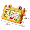 WOOPIE Tablica Magnetyczna Montessori Labirynt Krab Pomarańczowa - 005