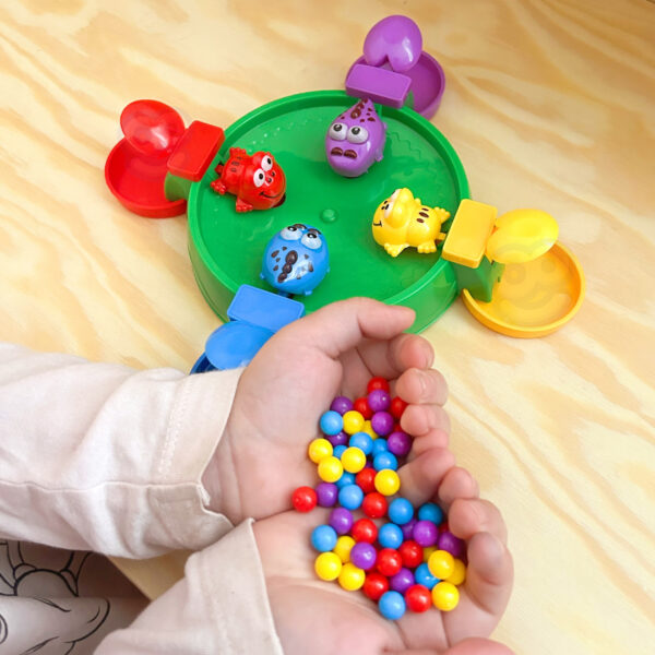 WOOPIE Gra Zręcznościowa Planszowa GŁODNE WESOŁE ŻABKI I KROKODYLKI 3+ - 005