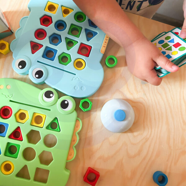 WOOPIE Układanka Montessori Dinozaur Gra Zręcznościowa Dopasuj Kształty - 003