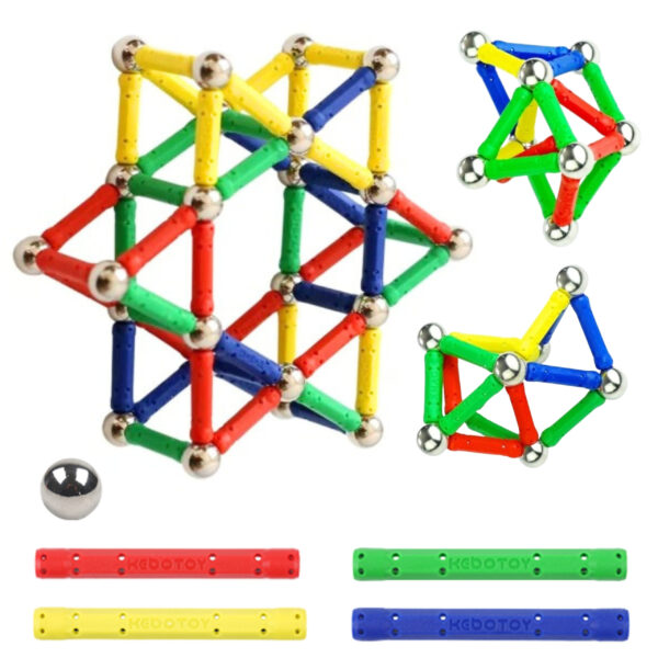 WOOPIE Klocki Magnetyczne Konstrukcyjne 3D 58 el. - 002