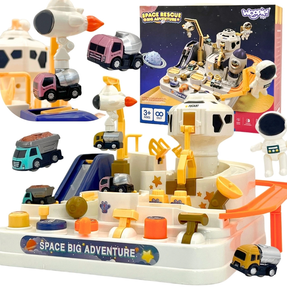 WOOPIE Interaktywny Tor Przeszkód Samochodowy " Kosmiczna Przygoda Astronauty" - 001