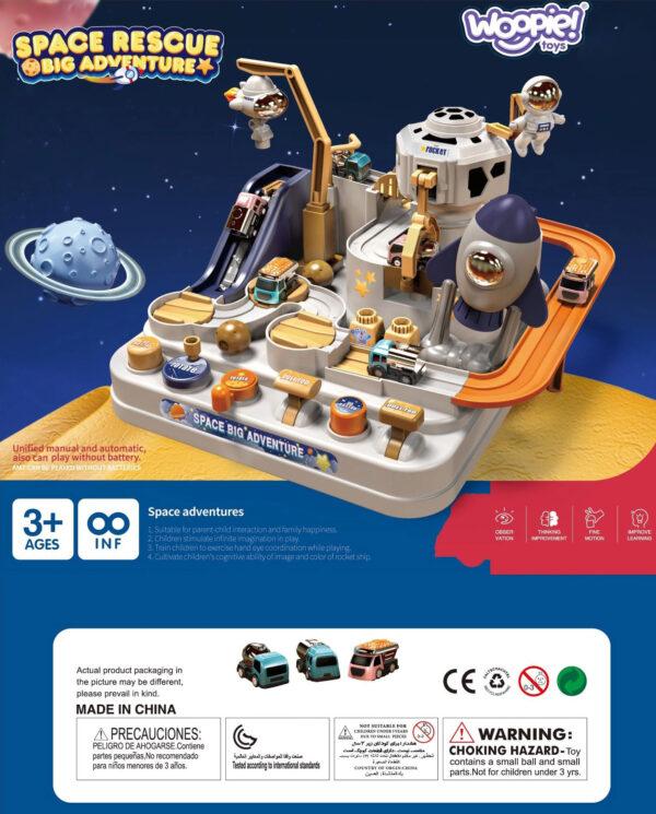 WOOPIE Interaktywny Tor Przeszkód Samochodowy " Kosmiczna Przygoda Astronauty" - 012