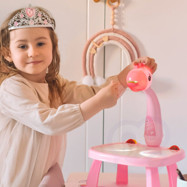 WOOPIE Tablica do Rysowania Projektor Żyrafa + Flamastry - 004