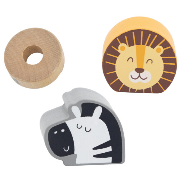 VIGA PolarB Drewniana Układanka Edukacyjna ze Zwierzątkami Montessori - 009