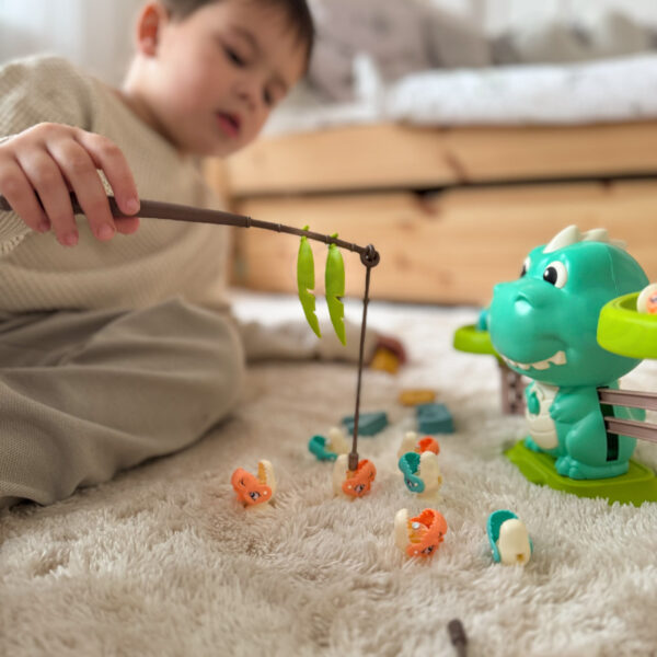 WOOPIE Waga Szalkowa Równoważnia Gra Łowienie Dinozaurów Rybek Nauka Liczydło - 005