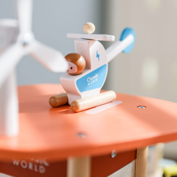 Duży drewniany parking z windą i autkami Eko Garaż - Classic World - 014