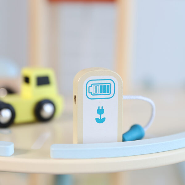 Duży drewniany parking z windą i autkami Eko Garaż - Classic World - 016