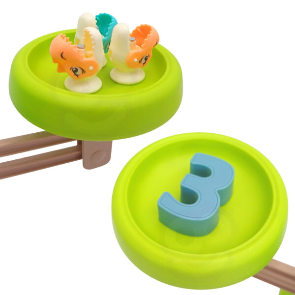 WOOPIE Waga Szalkowa Równoważnia Gra Łowienie Dinozaurów Rybek Nauka Liczydło - 009