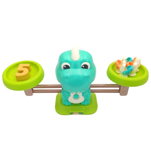 WOOPIE Waga Szalkowa Równoważnia Gra Łowienie Dinozaurów Rybek Nauka Liczydło - 012