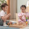 VIGA Drewniana Gra edukacyjna Logiczne koraliki  104 elementy Montessori - 004