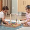 VIGA Drewniana Gra edukacyjna Logiczne koraliki  104 elementy Montessori - 005