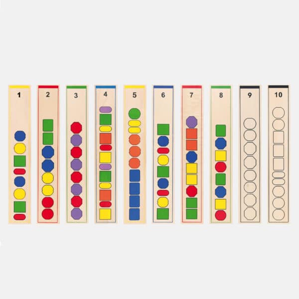 VIGA Drewniana Gra edukacyjna Logiczne koraliki  104 elementy Montessori - 008