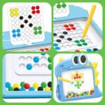 WOOPIE Tablica Magnetyczna dla Dzieci Montessori MagPad Dinozaur - 012