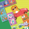 WOOPIE Gra Edukacyjna Transport Zwierzęta Puzzle Domino Montessori - 015
