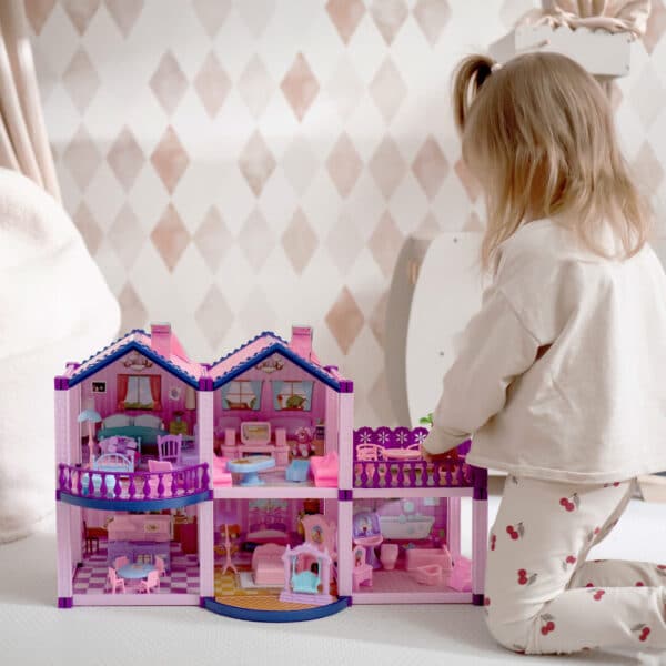 WOOPIE Domek dla Lalek Kucyków PONY FANTASY VILLA 120 el. - 002