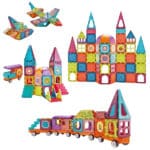 WOOPIE Klocki Magnetyczne 3D Zestaw Pociąg 71el. - 002