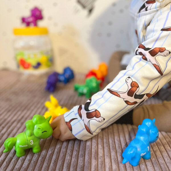 WOOPIE Zestaw Nauka Liczb Kolorów Montessori Figurki Jednorożce do Składania "Dopasuj Cyferki" 13 el. - 005