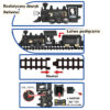 WOOPIE Pociąg Lokomotywa Zestaw XXL Tor 403 cm