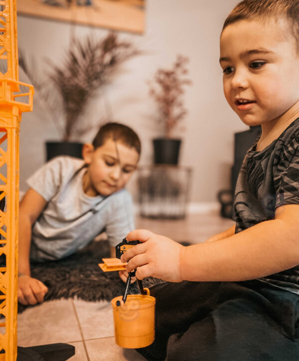 WOOPIE Dźwig Żuraw Zdalnie Sterowany 103 cm R/C Ciężarówka Koparka  + 4 Akc.