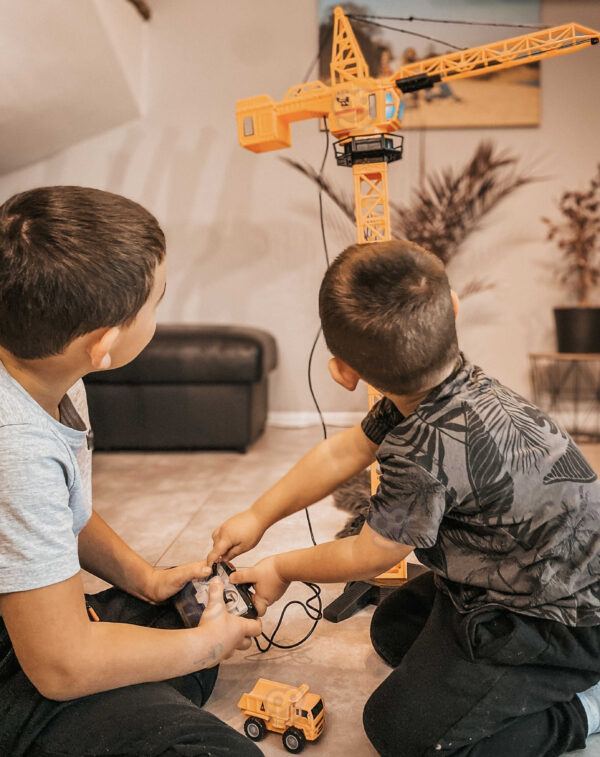 WOOPIE Dźwig Żuraw Zdalnie Sterowany 103 cm R/C Ciężarówka Koparka  + 4 Akc.